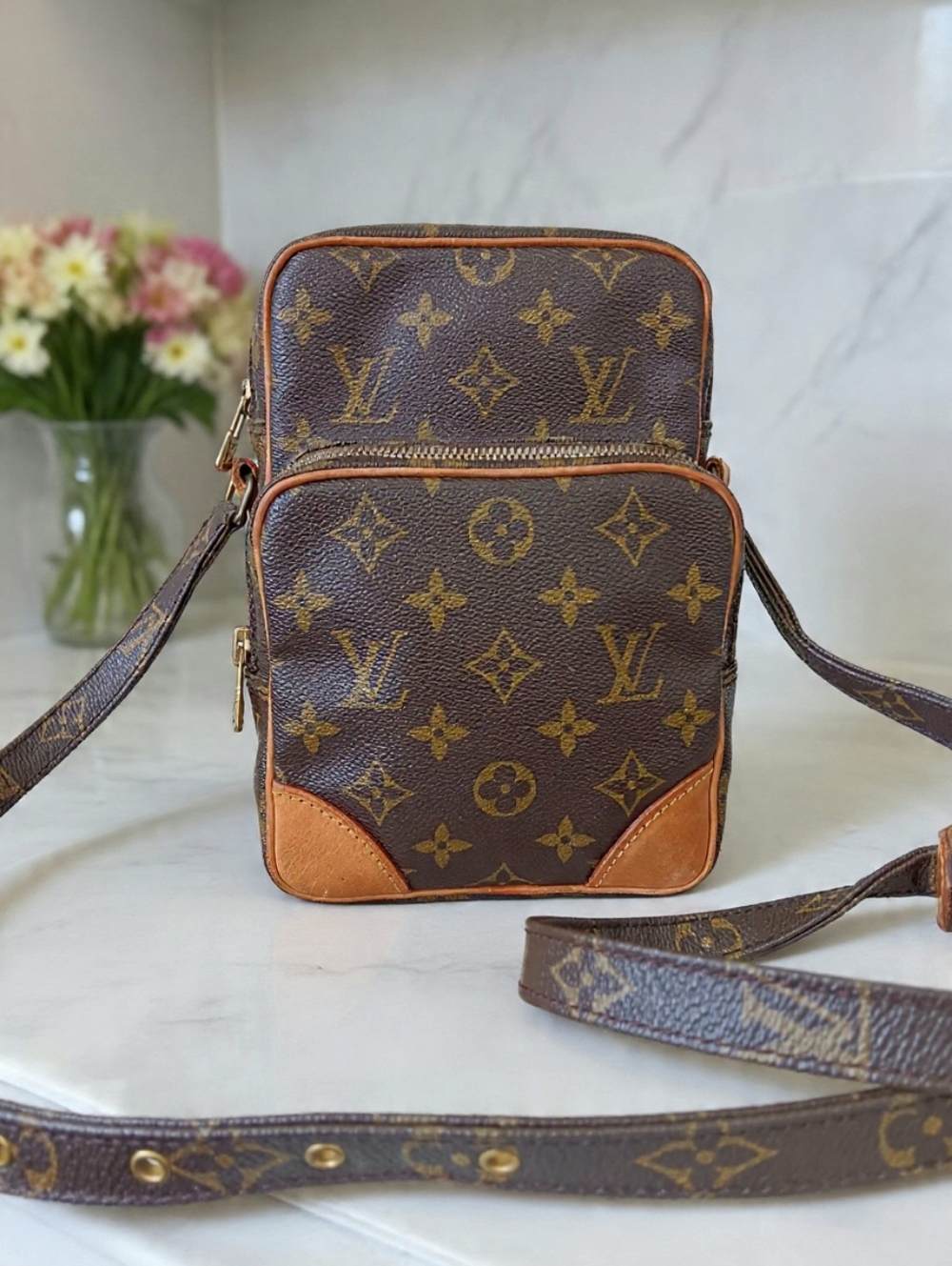 Louis Vuitton Monogram Amazon Crossbody Bag Vintage 1988 ✨ COA - Picture 2 of 13